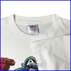 VTG 90s Captain America 1st Avenger Single Stitch Marvel Comic T Shirt XL xmen