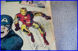 Vintage 1963 Marvel Avengers #4 Comic Book 1st Captain America Silver Age