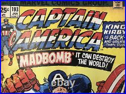 Vintage CAPTAIN AMERICA MadBomb Jan02453 193 25 Cent MARVEL Comic Promo Board