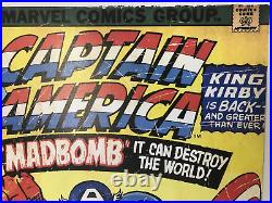 Vintage CAPTAIN AMERICA MadBomb Jan02453 193 25 Cent MARVEL Comic Promo Board