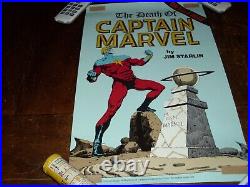 Vintage Death Of Captain Marvel Rare Comic Store Display Poster Brand New 1981