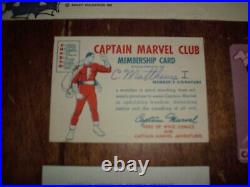 Vintage Shazam Captain Marvel Club Rare DC Super Heroes Fan Club Fawcett Nm 1945
