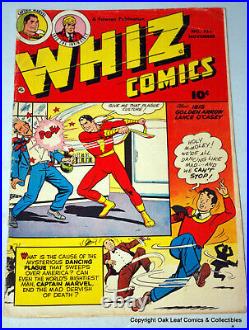 Whiz 151 Fawcett Comic Shazam Golden Age Captain Marvel Low print run