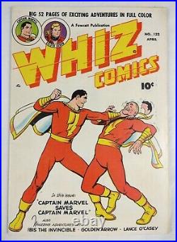 Whiz Comics #132 (1951 Fawcett) Captain Marvel Golden Age Comic Book, RARE 8.0