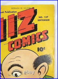 Whiz Comics #137 (1951 Fawcett) Captain Marvel Comic Book, Sci-Fi Cover RARE 6.5