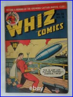 Whiz Comics #24 Comic Book 1941 Fine+ Captain Marvel B