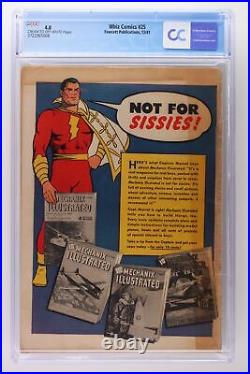 Whiz Comics #25 Fawcett 1941 CGC 4.0 1st App & Origin of Captain Marvel Jr