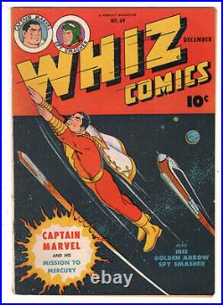 Whiz Comics #69 (1945) Grade 5.0 Captain Marvel Shazam Golden Age