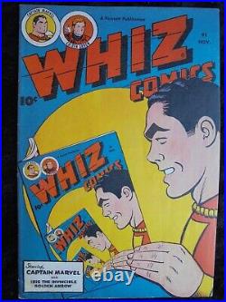 Whiz Comics #91 1947 Fawcett Golden Age Comic Captain Marvel Infinity Cover