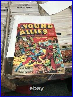 Young allies 1 captain America Coverless Reproduction Cover human torch Bucky